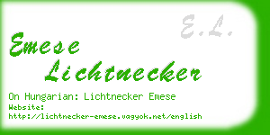 emese lichtnecker business card